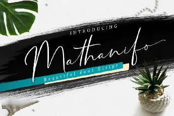 Mathanifo Script Free font