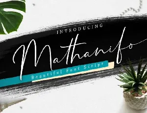 Mathanifo Script Free font