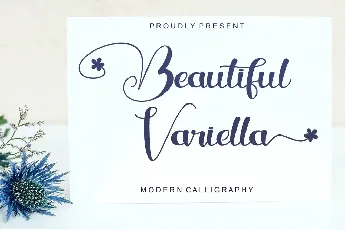 Beautiful Variella font