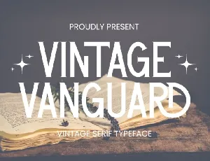 Vintage Vanguard font