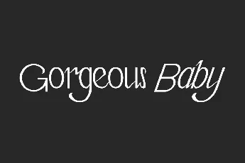 Gorgeous Baby font