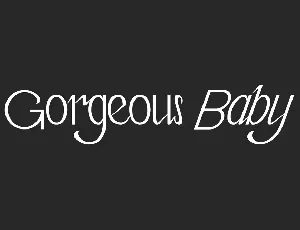 Gorgeous Baby font