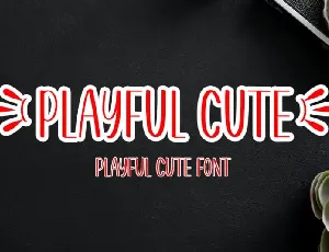 Playful Cute Display font