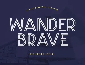 Wander Brave Typeface font