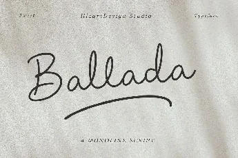 Ballada Monoline font