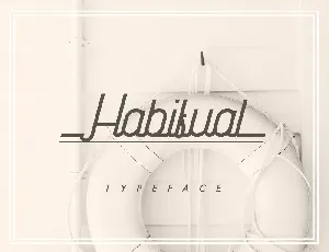 Habitual Typeface font
