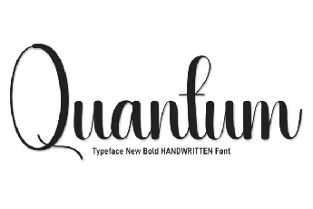 Quantum Script Typeface font