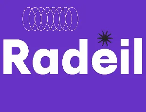 Radeil font