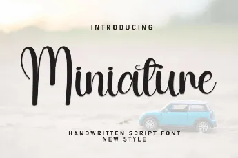 Miniature Calligraphy font