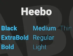 Heebo Family font