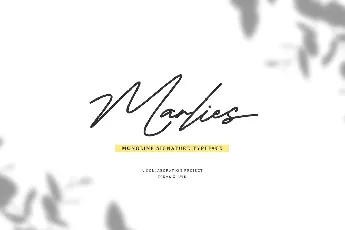 Marlies Signature font