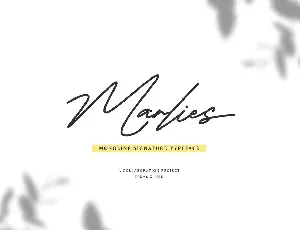 Marlies Signature font