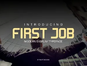 First Job Typeface font