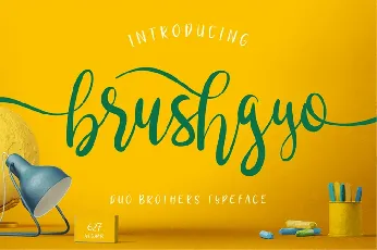 Brushgyo font