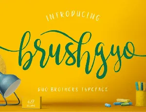 Brushgyo font