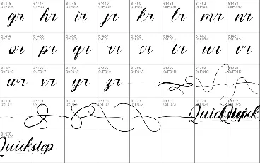 Quickstep Demo font