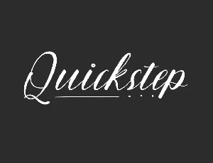 Quickstep Demo font