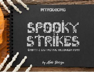 Spooky Strikes font