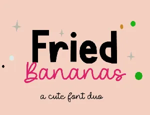 Fried Bananas font