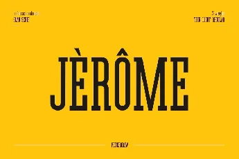 Jerome Typeface font