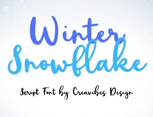 Winter Snowflake font