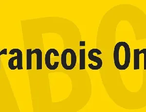 Francois One font