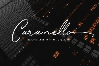 Caramello Handwritting font