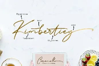 Caramello Handwritting font