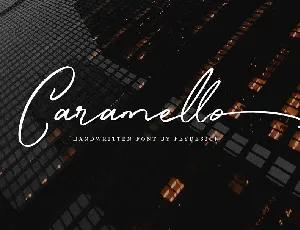 Caramello Handwritting font