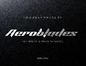 Aeroblades Typeface font