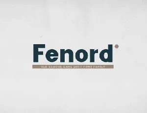 Fenord font