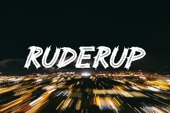 Ruderup Demo font