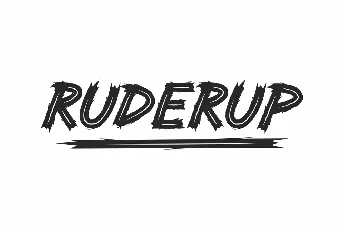 Ruderup Demo font