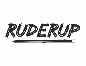 Ruderup Demo font