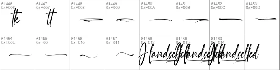 Handselled Demo font