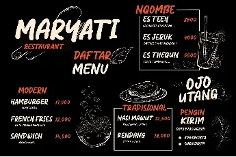 Nasi Goreng font