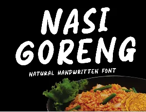 Nasi Goreng font