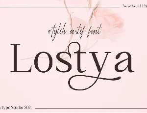 Lostya font