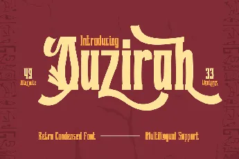 Quzirahtrial font