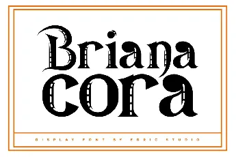 Briana Cora font