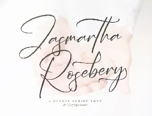 Jasmartha Rosebery font