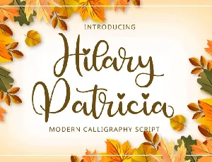 Hilary Patricia font