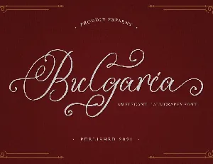 Bulgaria font