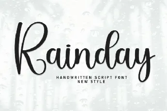 Rainday Script font