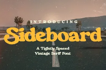 Sideboard font