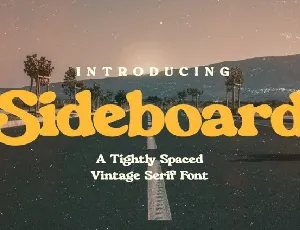 Sideboard font