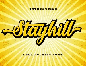 Stayhill Bold Script font