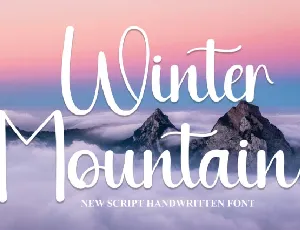 Winter Mountain Script font