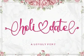 Holidate - Personal Use font