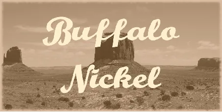 Buffalo Nickel font